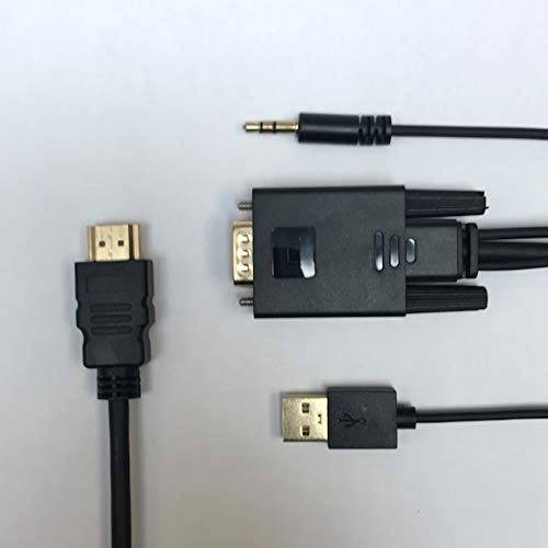 32 Sur Cabling Cable Vga Vers Hdmi Avec Audio Et Usb 1 8m Convertisseur Adaptateur Cordon Vga Vers Hdmi Cable Pour Connexion Pc Ordinateur Portable Xbox 360 One Nintendo Switch Ps4 Ps3 Tv Box A Tv