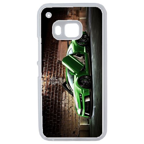 Coque Tuning Voiture Verte Brique Compatible Htc One 2 M9 Transparent