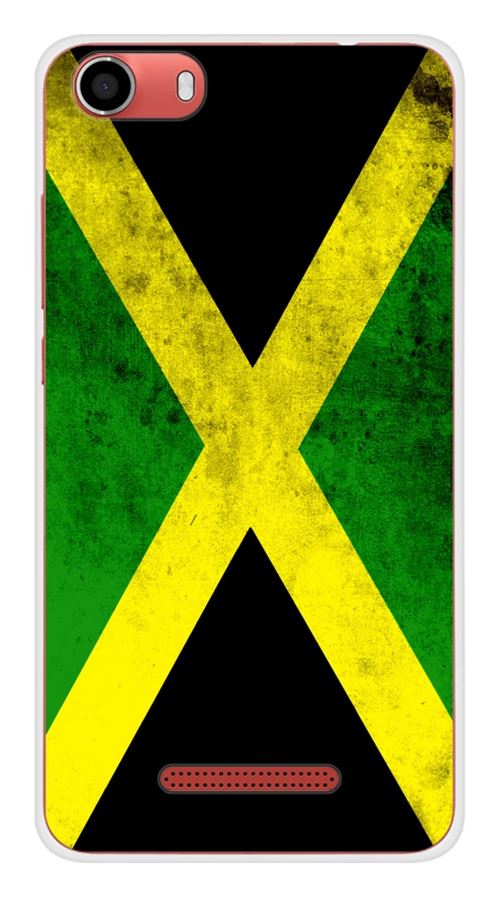 Coque en silicone imprimée compatible Wiko Lenny 2 Drapeau Jamaïque