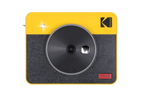 KODAK Square Cam & Print C300Retro Yellow: Imprimez l'Instant en Style Retro  avec des Photos 4Pass (3 x 3) depuis Votre Appareil Mobile - Appareil photo  instantané - Achat & prix