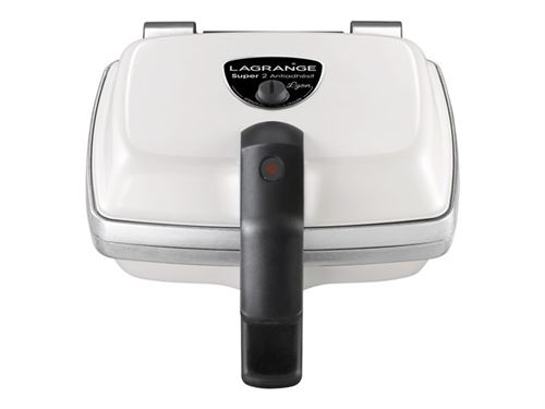 Lagrange Super 2 Antiadhésif - Waffle maker / wafer maker / croque-monsieur maker - 1000 W - wit