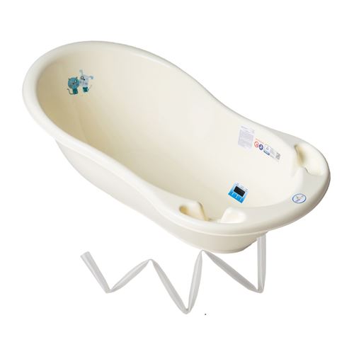 Baignoire b&eacute;b&eacute; thermom&egrave;tre jaune dog and cat 86 cm + tuyau