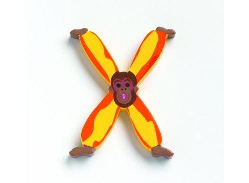 DJECO Lettre animaux en bois x -  