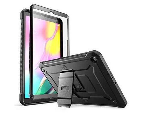 SUPCASE Coque Galaxy Tab A 10,1, Coque de Protection Intégrale à Double Couche avec Protecteur d'écran Intégré + Béquille Unicorn