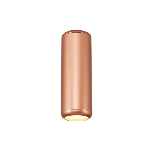 HOMEMANIA Lampe de Plafond Era II Plafonnier - à Cylindre - Murale - Or Rose en Métal, 6 x 6 x 17 cm, 1 x LED, Max 5W, 3000K, 500LM Lumière Blanc Naturel