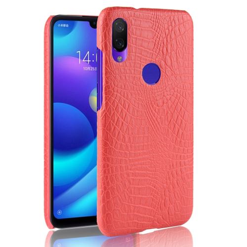 Etui en PU crocodile dur rouge pour votre Xiaomi Redmi Note 7