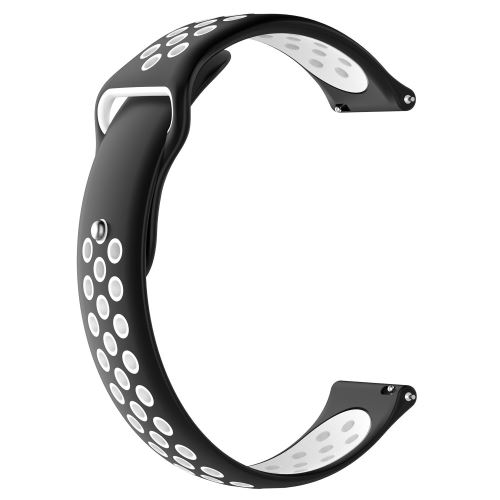 Générique Noir/Blanc Bracelet En Silicone 22Mm Bicolore Pour Votre Huawei Watch Gt/Honor Watch Magic - Image 1