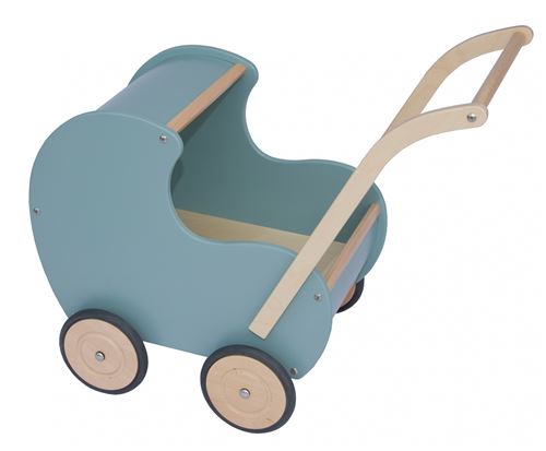 Van Dijk Toys landau de poupée rétro 50 cm bleu