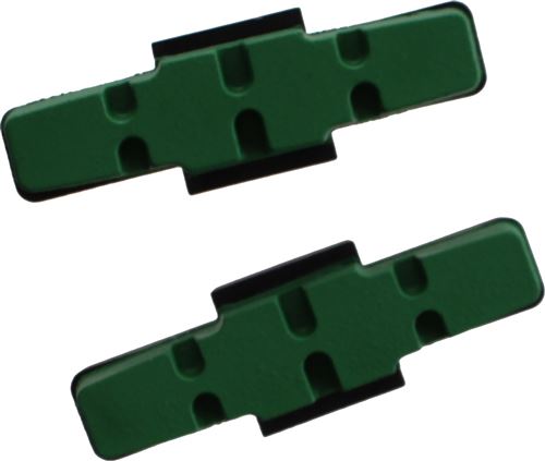 Cycle Tech hS11/HS33 50 x 17 mm sw/gr par paire de plaquettes de frein en caoutchouc