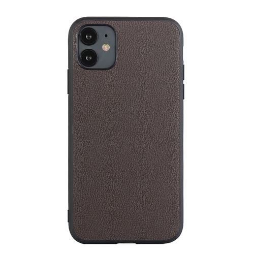 Coque en TPU hybride enduit marron pour votre Apple iPhone 12 Pro/12 Max 6.1 pouces