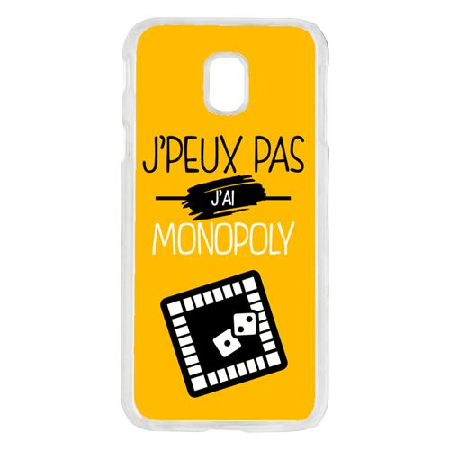 Coque j peux pas j ai monopoly 10 compatible galaxy j3 2017 transparent