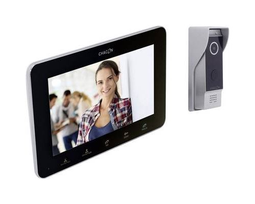 Portier vidéophone 2 fils + Ecran noir Option internet