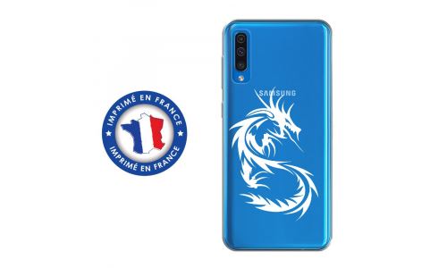 Coque souple pour Samsung Galaxy A50 avec impression Motifs dragon tribal