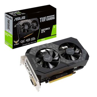 ASUS TUF GTX1650 O4G GAMING OC Edition carte graphique GF GTX 1650 4 Go GDDR5 PCIe 3.0 x16 DVI HDMI DisplayPort Carte graphique Achat prix fnac