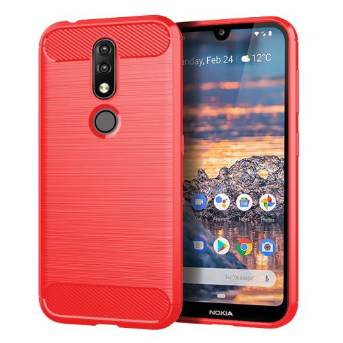 Etui Coque de protection durable souple pour Nokia 4.2 - Rouge