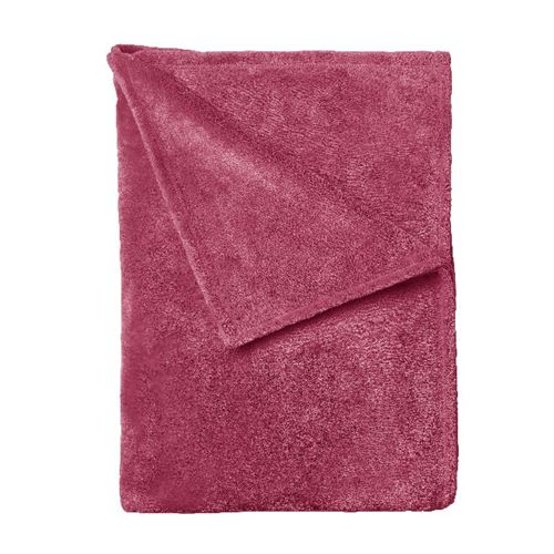 HOMEMANIA Couverture Moscato - Plaid - pour Canapé, Lit, Chambre -Rose en Microfibre, 120 x 160 cm