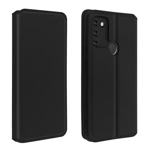 Avizar Housse pour Honor 9A Clapet Porte-cartes Fonction Support Fin et Élégant Noir