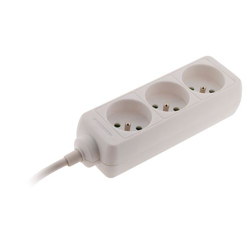 ZENITECH Bloc multiprises 3 prises 16A blanc