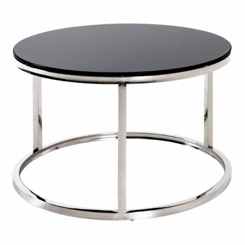 Paris Prix - Table D'appoint Design noja 60cm Noir