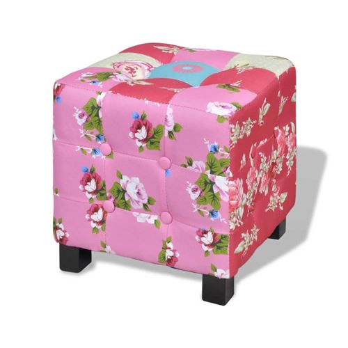 vidaXL Hocker patchworkmotief