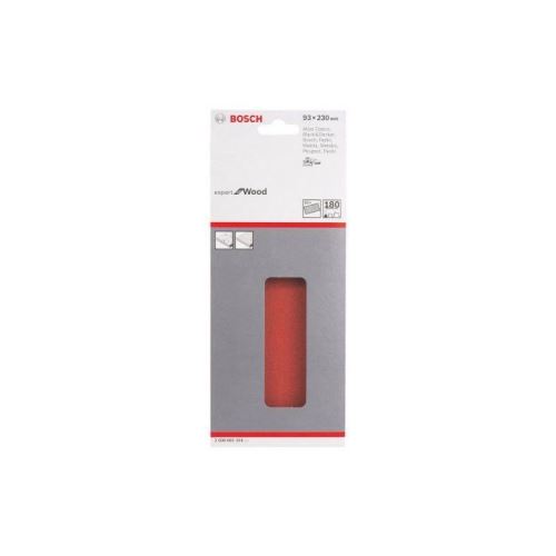 Bosch Papier Abrasif pour Ponceuse Vibrante avec Bande Auto-Agrippante - 93 X 230Mm - Grain 180