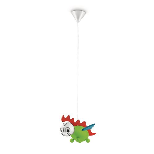 Philips 402295516 Drakey Suspension Luminaire pour Enfant Bois Multicolore 1 X 14 W