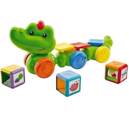 Fisher-Price jouets d'activité Crocodile junior vert 4-pièces