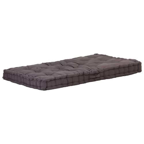 vidaXL - Coussin de sol pour palette - 120 x 80 x 10 cm - Anthracite - Image 2