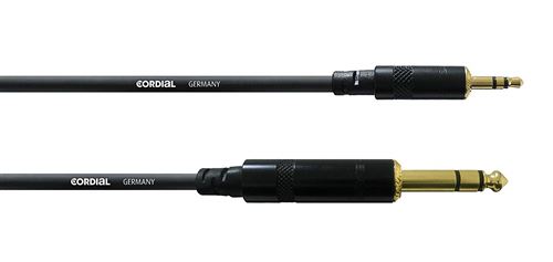 Cordial CFM 1,5 WV Câble mini Jack 3.5mm/Jack 6.3mm - 1.5m