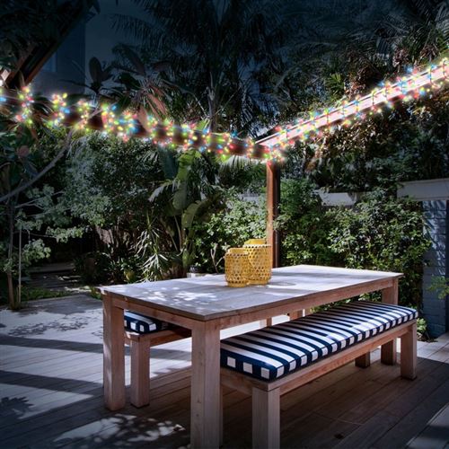 Guirlande Solaire 400 Led Multicolores Decoratives Luminaires Exterieur Achat Prix Fnac