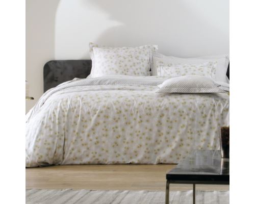 Housse de couette satin Passion BLANC DES VOSGES, Perle - 140 x 200 cm