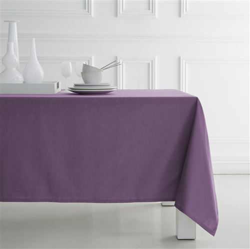 Nappe Rectangulaire Coton 140X240 uni violet