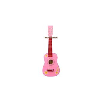Guitare rose fleurs - 1