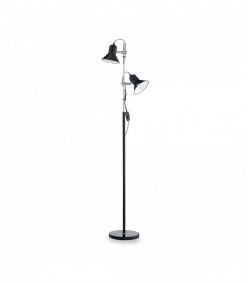 Lampadaire Noir POLLY 2 ampoules