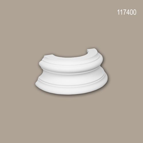 Pied de demi-colonne 117400 Profhome Colonne Élement décorative design intemporel classique blanc