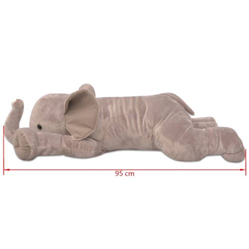 Vidaxl Elephant Jouet En Peluche Xxl 95 Cm Grand Nounours Pour Enfants Animal En Peluche Achat Prix Fnac