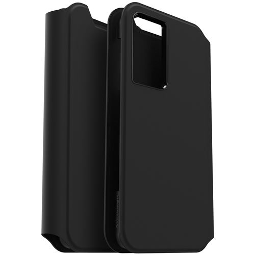 OtterBox Strada Series Via - Protection à rabat pour téléphone portable - polyuréthane, polycarbonate - noir - pour Samsung Galaxy S21 5G