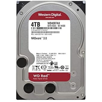 WD Red, Disque dur interne NAS 3.0 - 4 TB - 5400 rpm, SATA 6 Gb/s, SMR,  Cache de 256 MB, 3,5 po - Disques durs externes - Achat & prix