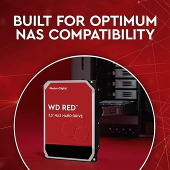 WD Red, Disque dur interne NAS 3.0 - 4 TB - 5400 rpm, SATA 6 Gb/s, SMR,  Cache de 256 MB, 3,5 po - Disques durs externes - Achat & prix