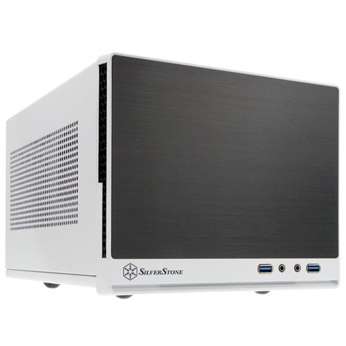 Silverstone SG13 Mini Tower Black. White