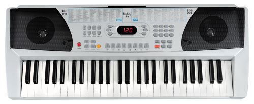 Funkey 54 synthétiseur avec bloc d'alimentation et pupitre pour partition