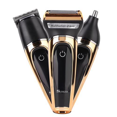 3-E-1 Tondeuse à Cheveux Multifonctionnel Electrique SURKER SK-903 Rechargeable Par USB