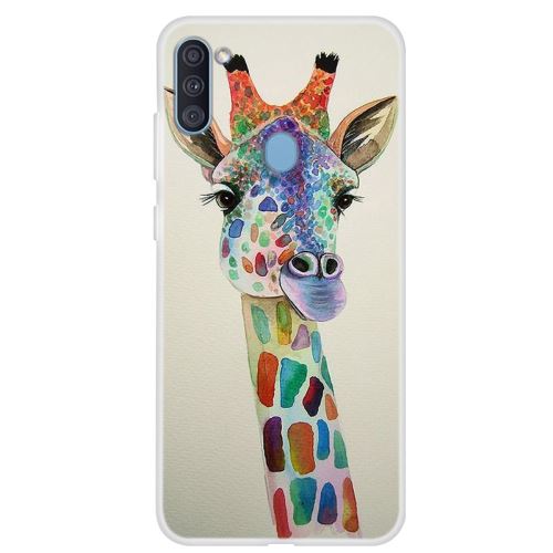 Coque en TPU impression de motifs girafe pour votre Samsung Galaxy A11