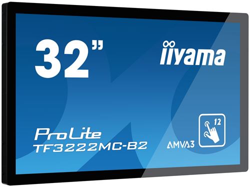 iiyama TF3222MC-B2 affichage de messages 80 cm (31.5) LED Full HD écran tactile Noir
