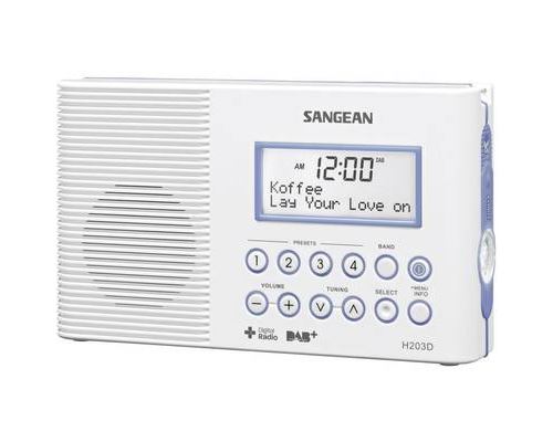 Sangean-H203D - Radio portative DAB - 2 Watt - blanc