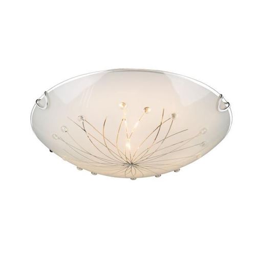 Globo plafonnier illu l30 x l30 x h6,5 cm - blanc globo lighting 40402-2