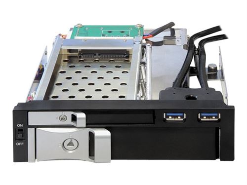 Delock 5.25 Mobile Rack For 1 X 2.5 + 1 X 3.5 Sata Hdd + 2 X Usb 3.0 Ports - Rack De Stockage Mobile - 2.5" 3.5"