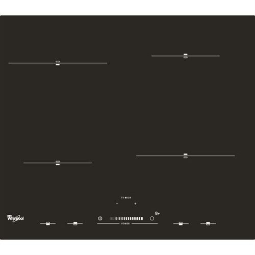 Table Induction, Noir, 60cm, 4 Inducteurs, 4 Boosters Dont 1 De 2300w, Whirlpool - Acm823nenew