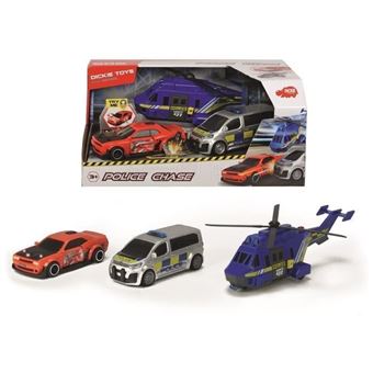 DICKIE Poursuite Policiere - Coffret 3 Vehicules