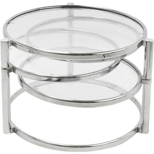 Leitmotiv - Table basse plateaux pivotants en verre